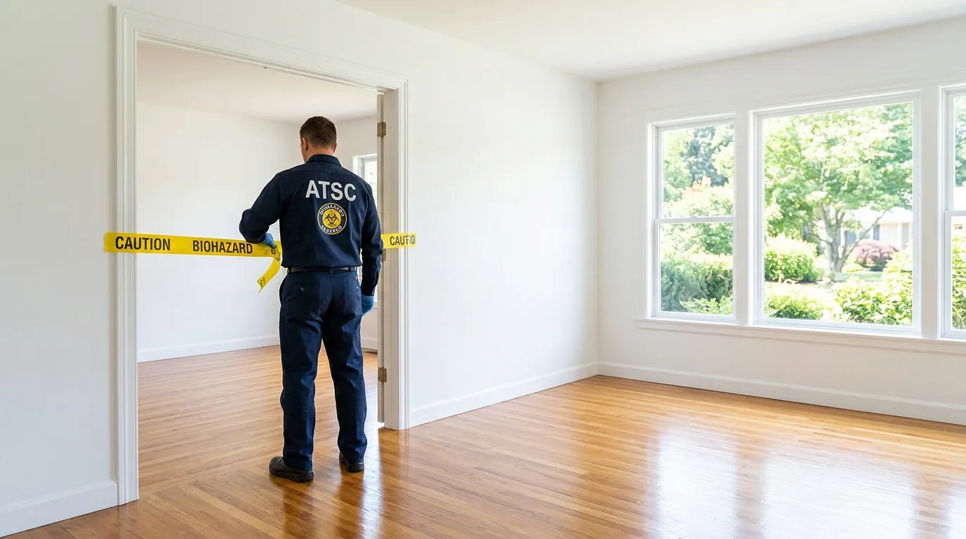 Certified biohazard cleanup crew performing Trauma Scene Cleanup in Hilo